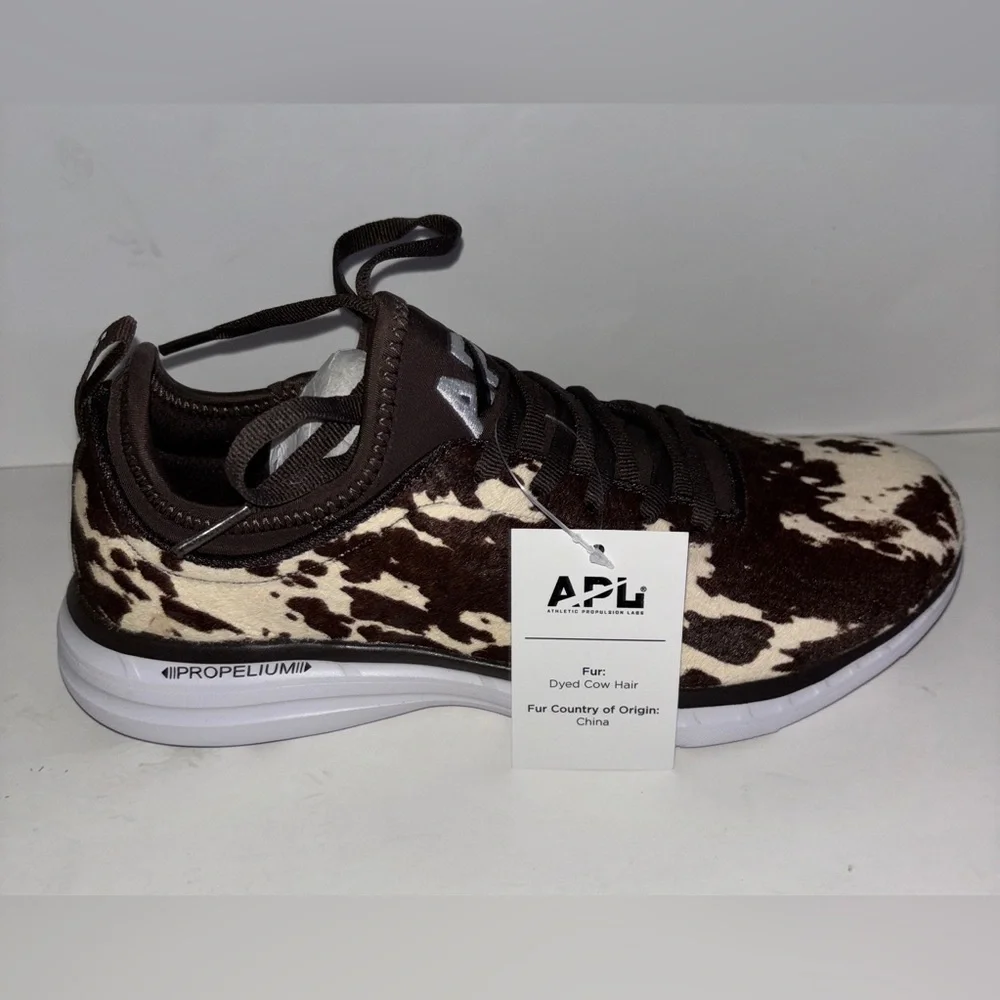 APL Iconic Phantom Calf Hair Classic Cow Sneaker Men 7M NEW Country Western Chic